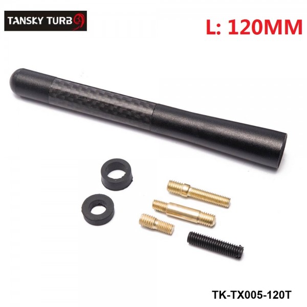 TANSKY 4.7" Mini Black Carbon Fiber Radio Short Antenna Universal Car Decorative Scerw Black 12cm Length TK-TX005-120T TANSKY 4.7" Mini Black Carbon Fiber Radio Short Antenna Universal Car Decorative Scerw Black 12cm Length TK-TX005-120T