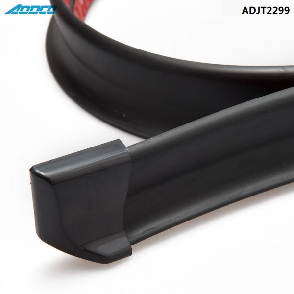 ADDCO Black 4.9ft(150cm/1.5m) 45MM Car Body Trunk Rear Roof Lip Spoiler Wing Trim Mould Sticker ADJT2299