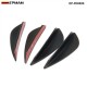  EPMAN - 4pcs Carbon fiber Color Fit Front Bumper Lip Splitter Fins Body Spoiler Canards Valence Chin  EP-FD002S 