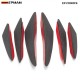 EPMAN 6PCS/Set Car Carbon Fiber Front Bumper Splitter Fins Body Spoiler Canards Valance Chin EP-FD003F6