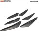 EPMAN 6PCS/Set Car Carbon Fiber Front Bumper Splitter Fins Body Spoiler Canards Valance Chin EP-FD003F6