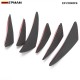 EPMAN 6PCS/Set Car Carbon Fiber Front Bumper Splitter Fins Body Spoiler Canards Valance Chin EP-FD003F6