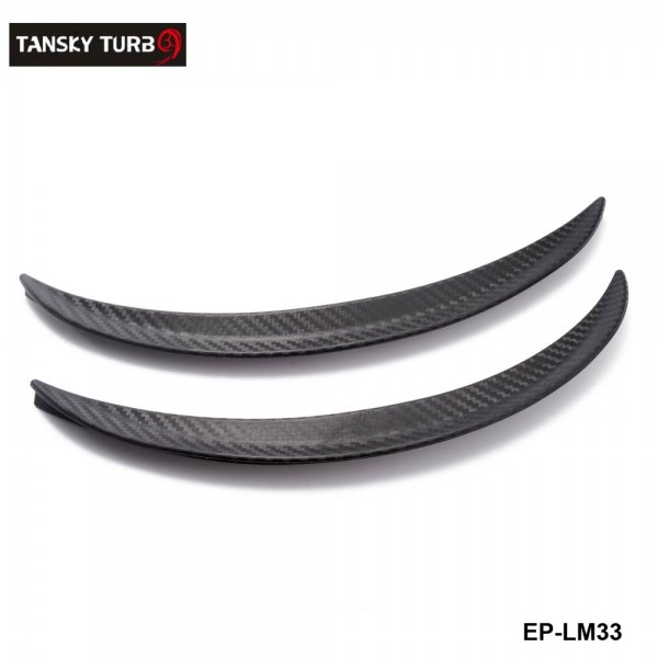 TANSKY -1 Pair 13" Carbon Texture Diffuser Fender Flares Lip For Chevy Wheel Wall Panel EP-LM33 TANSKY -1 Pair 13" Carbon Texture Diffuser Fender Flares Lip For Chevy Wheel Wall Panel EP-LM33