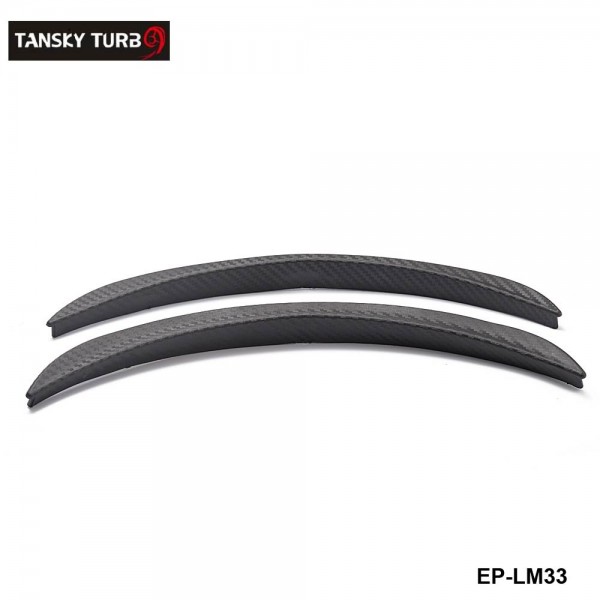 TANSKY -1 Pair 13" Carbon Texture Diffuser Fender Flares Lip For Chevy Wheel Wall Panel EP-LM33 TANSKY -1 Pair 13" Carbon Texture Diffuser Fender Flares Lip For Chevy Wheel Wall Panel EP-LM33