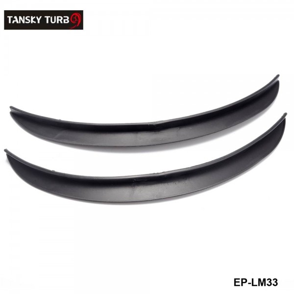 TANSKY -1 Pair 13" Carbon Texture Diffuser Fender Flares Lip For Chevy Wheel Wall Panel EP-LM33 TANSKY -1 Pair 13" Carbon Texture Diffuser Fender Flares Lip For Chevy Wheel Wall Panel EP-LM33