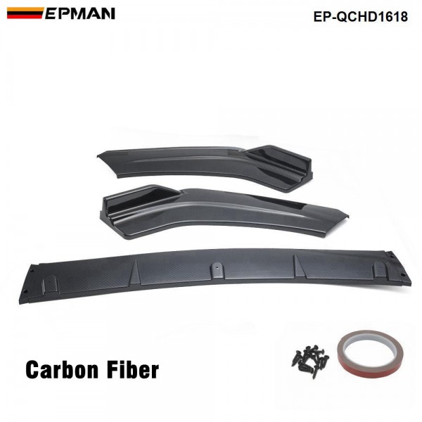 EPMAN - 10SETS/CARTON 3PCS Auto Front Bumper Chin Lip Spoiler Body Kit For Honda Civic Sedan 16-18 EP-QCHD1618-10T EPMAN - 10SETS/CARTON 3PCS Auto Front Bumper Chin Lip Spoiler Body Kit For Honda Civic Sedan 16-18 EP-QCHD1618-10T