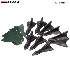 EPMAN -10pcs/lot Bumper Canard Fin Diffuser windshield Roof Spoiler Vortex Generator for BMW EP-SYQ177