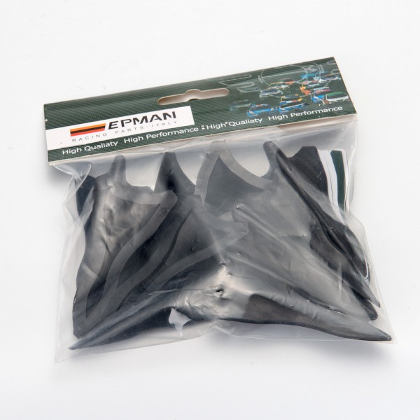 EPMAN -10PCS/Pack Bumper Canard Fin Diffuser windshield Roof Spoiler Vortex Generator for BMW EP-SYQ177