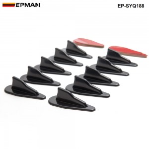 EPMAN -10PCS/Pack Bumper Diffuser windshield Roof Spoiler Vortex Generator EP-SYQ188