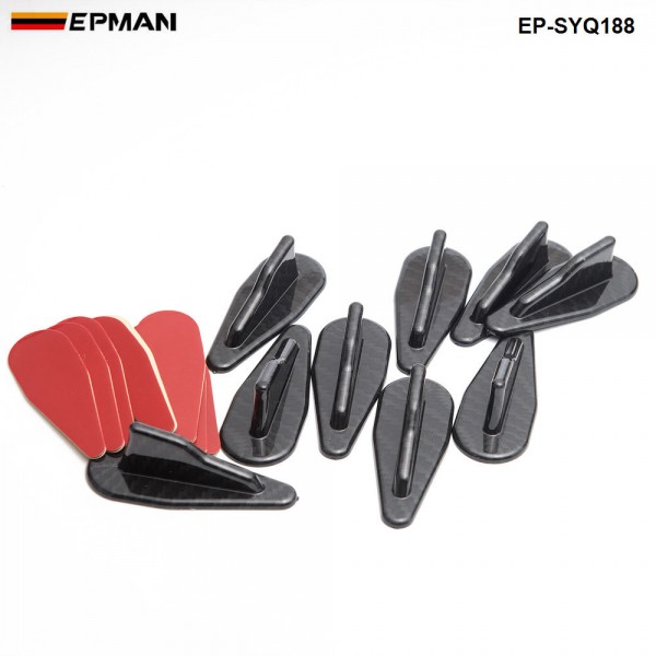 EPMAN -10pcs/lotBumper Diffuser windshield Roof Spoiler Vortex Generator  EP-SYQ188