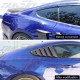 EPMAN 2PCS/SET Rear Side Window Quarter 1/4 Scoop Louver Cover For Ford Mustang 2015-2018 GT EP-TFB15FD