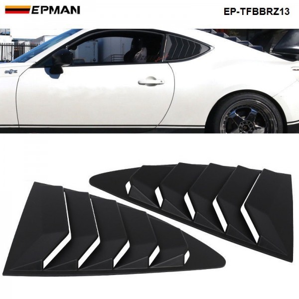 EPMAN - For Scion FRS Subaru BRZ 13-18 Style ABS Rear Side Window Louver Quarter Window Panel EP-TFBBRZ13 EPMAN - For Scion FRS Subaru BRZ 13-18 Style ABS Rear Side Window Louver Quarter Window Panel EP-TFBBRZ13