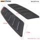 EPMAN Universal Hood Louvers Panels Air Flow Vent Cover Car Roof Decorative Intake Hood Scoop 2pcs EP-TFTY110