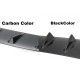 EPMAN - 20PCS/LOT Shark Fin 5 Wing Lip Diffuser 23" x 6" Rear Bumper Chassis Black/Carbon Color ABS Universal EP-ZLB02Z58-20T