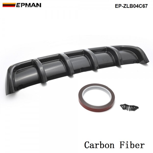 EPMAN - 20SETS/CARTON Car Rear Bumper Body Kit Shark Chin Spoiler Diffuser Trim Cover Universal EP-ZLB04C67-20T