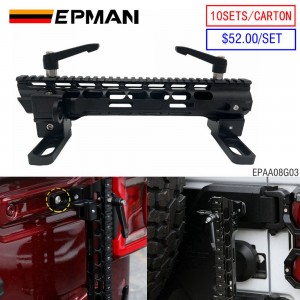 EPMAN 10SETS/CARTON Aluminum Flagpole Holder Antenna & Flag Mount Bracket for Jeep Wrangler JK JKU JL JL EPAA08G03-10T 