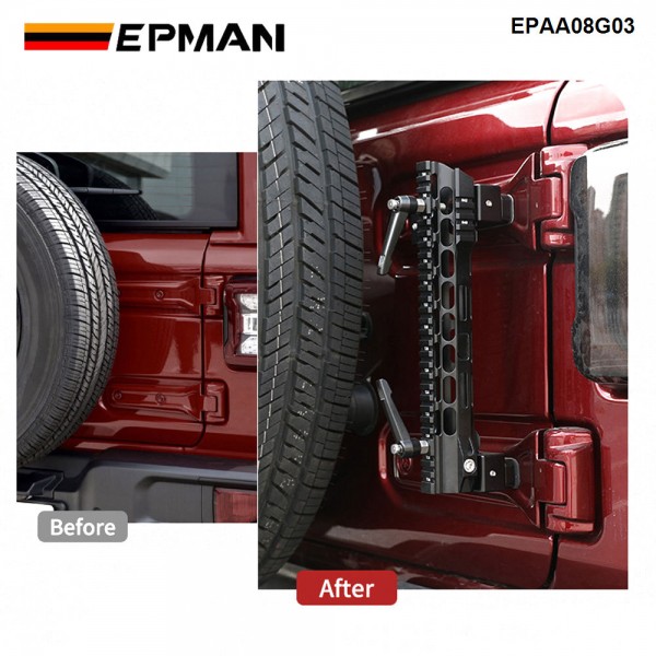 EPMAN 10SETS/CARTON Aluminum Flagpole Holder Antenna & Flag Mount Bracket for Jeep Wrangler JK JKU JL JL EPAA08G03-10T EPMAN 10SETS/CARTON Aluminum Flagpole Holder Antenna & Flag Mount Bracket for Jeep Wrangler JK JKU JL JL EPAA08G03-10T