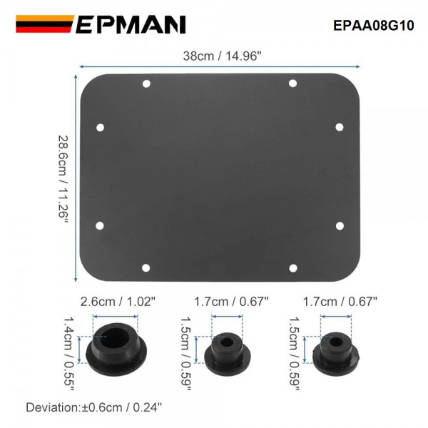 EPMAN 10SETS/CARTON Spare Tire Carrier Delete Filler Plate & Tailgate Durable Rubber Plugs Set for 2007-2018 Jeep Wrangler JK & Unlimited EPAA08G10-10T EPMAN 10SETS/CARTON Spare Tire Carrier Delete Filler Plate & Tailgate Durable Rubber Plugs Set for 2007-2018 Jeep Wrangler JK & Unlimited EPAA08G10-10T