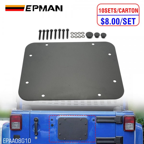EPMAN 10SETS/CARTON Spare Tire Carrier Delete Filler Plate & Tailgate Durable Rubber Plugs Set for 2007-2018 Jeep Wrangler JK & Unlimited EPAA08G10-10T EPMAN 10SETS/CARTON Spare Tire Carrier Delete Filler Plate & Tailgate Durable Rubber Plugs Set for 2007-2018 Jeep Wrangler JK & Unlimited EPAA08G10-10T