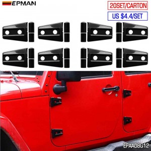 TANSKY 20SETS/CARTON Black Hood Hinge Cover for 2007-2018 Jeep JK Wrangler & Unlimited EPAA08G12