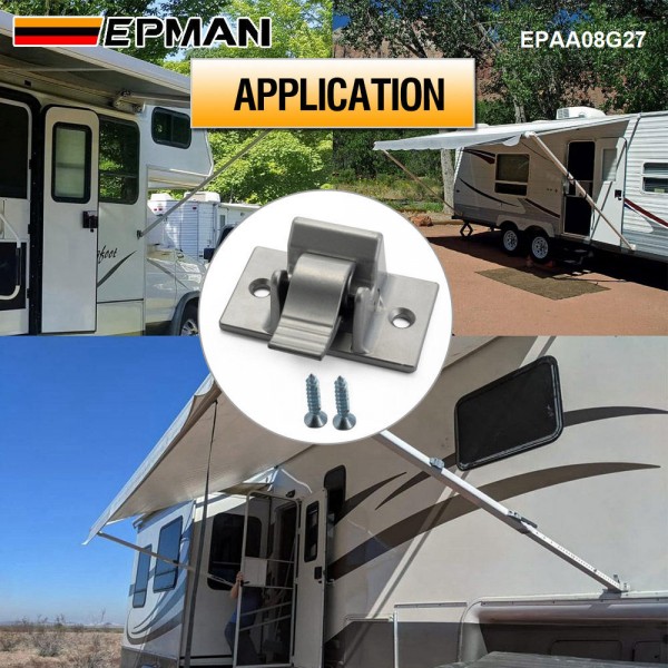 EPMAN 2PCS/SET Mounting Bracket for Domestic Sun Chaser Bottom Bracket Assembly Awning Arm Replacement for RV Camper Trailer EPAA08G27 EPMAN 2PCS/SET Mounting Bracket for Domestic Sun Chaser Bottom Bracket Assembly Awning Arm Replacement for RV Camper Trailer EPAA08G27