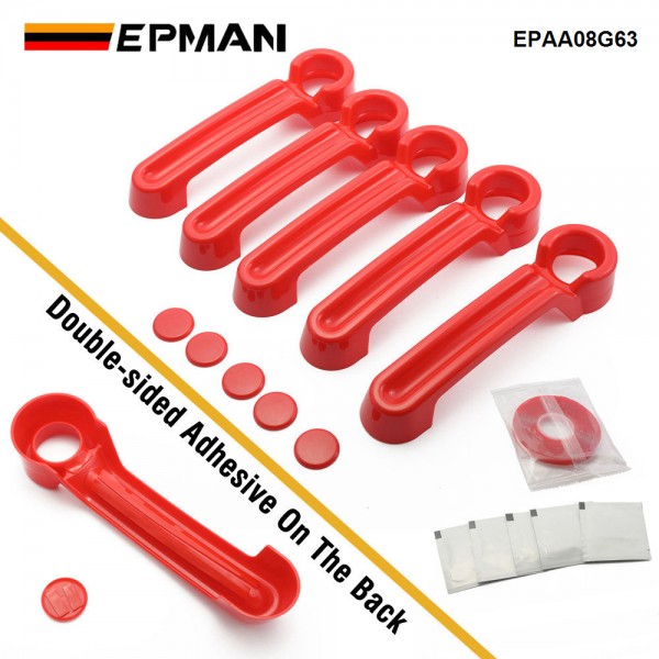EPMAN 20SETS/CARTON 5PCS/SET Door Handle Cover & Tailgate Handle Cover ABS Exterior Trim Kits For 2007-2018 Jeep Wrangler JK JKU/ 2008-2012 Jeep Liberty / 2007-2011 Dodge Nitro EPAA08G63-20T EPMAN 20SETS/CARTON 5PCS/SET Door Handle Cover & Tailgate Handle Cover ABS Exterior Trim Kits For 2007-2018 Jeep Wrangler JK JKU/ 2008-2012 Jeep Liberty / 2007-2011 Dodge Nitro EPAA08G63-20T