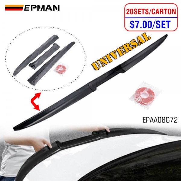 EPMAN 20SETS/CARTON Universal Car Tail Wing Rear Wing Roof Spoiler Sedan Hatchback DIY Length Spoiler Lip EPAA08G72-20T EPMAN 20SETS/CARTON Universal Car Tail Wing Rear Wing Roof Spoiler Sedan Hatchback DIY Length Spoiler Lip EPAA08G72-20T