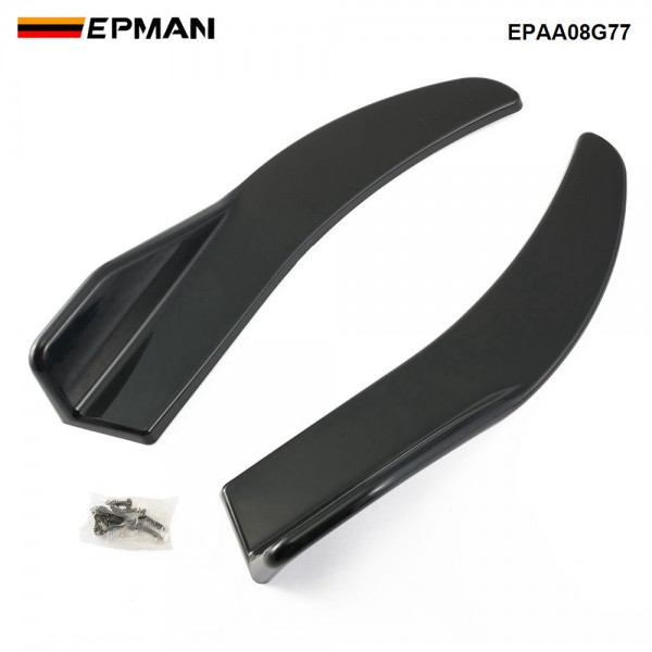 EPMAN 20SETS/CARTON 1 Pair/SET Car Bag Corner Bumper Spoiler Front Rear Lip Anti-Collision Universal Car Side Skirt Anti Collision Rear Corner Accessory EPAA08G77-20T