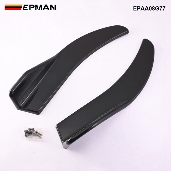 EPMAN 20SETS/CARTON 1 Pair/SET Car Bag Corner Bumper Spoiler Front Rear Lip Anti-Collision Universal Car Side Skirt Anti Collision Rear Corner Accessory EPAA08G77-20T