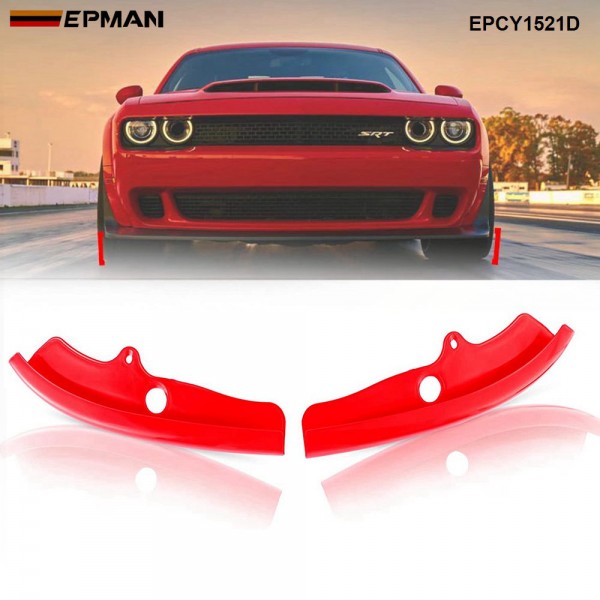 EPMAN 20SETS/CARTON Front Lip Splitter Covers Protector For Dodge Challenger SRT Scat 15-20 EPCY1520-20T