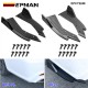 EPMAN 10SETS/CARTON Carbon Fiber ABS Universal Protector Car Rear Bumper Lip Strip Spoiler Side Skirt Anti Scratch Protector EPCY2248-10T