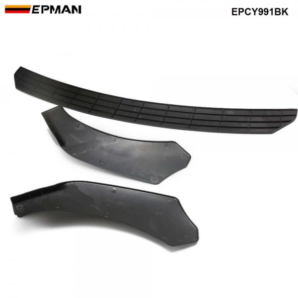 EPMAN 10SETS/CARTON 3pcs Car Front Bumper Splitter Lip Diffuser Chin Bumper Spoiler Body Kits For Ford For Mustang For BMW For Honda EPMAN 10SETS/CARTON 3pcs Car Front Bumper Splitter Lip Diffuser Chin Bumper Spoiler Body Kits For Ford For Mustang For BMW For Honda