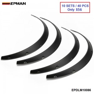 EPMAN - 40 PCS/ Carton Fender Flares Arch Wheel Eyebrow Protector/mudguards Sticker Universal EPDLM10086-40PCS