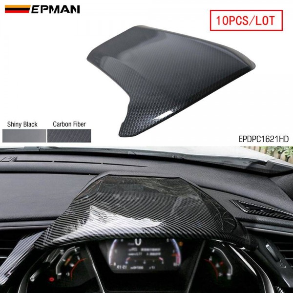 EPMAN 10PCS/LOT Interior Dashboard Panel Cover Trim Fit for 2016-2021 Honda Civic 10Th EPDPC1621HD-10T