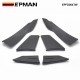 EPMAN Universal Carbon Fiber Look Car Front Bumper Lip Splitter Fins Body Canards Diffuser Spoiler For BMW EPFD004TW