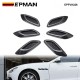 EPMAN 20SETS/CARTON 6PCS/SET Car Exterior Air Flow Vent Hoods Decoration Sticker Fender Side Trim Cover For Car Modified Fender Side Fake Vent EPFVH226-20T