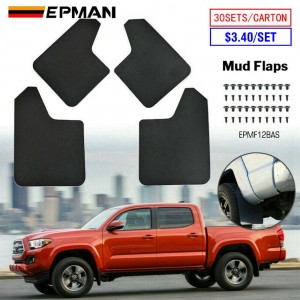 EPMAN 30SETS/CARTON Front Rear Universal Mud Flaps for SUV Vehicle Car Pickup Splash Guards Mudguards Mudflaps Car Accessories EPMF12BAS-30T