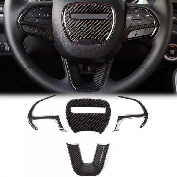 EPMAN 50SETS/CARTON Steering Wheel Cover Trim for 15+ Dodge Challenger,Charger,Durango EPNST1520-50T