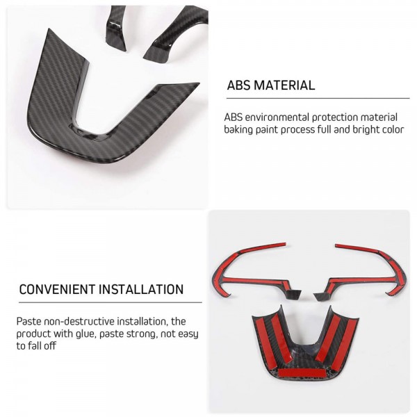 EPMAN 100SETS/CARTON Steering Wheel Cover Trim for 15+ Dodge Challenger,Charger,Durango EPNST1520-100T