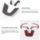 EPMAN 100SETS/CARTON Steering Wheel Cover Trim for 15+ Dodge Challenger,Charger,Durango EPNST1520-100T