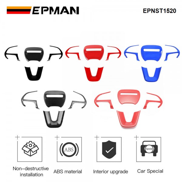 EPMAN 100SETS/CARTON Steering Wheel Cover Trim for 15+ Dodge Challenger,Charger,Durango EPNST1520-100T EPMAN 100SETS/CARTON Steering Wheel Cover Trim for 15+ Dodge Challenger,Charger,Durango EPNST1520-100T