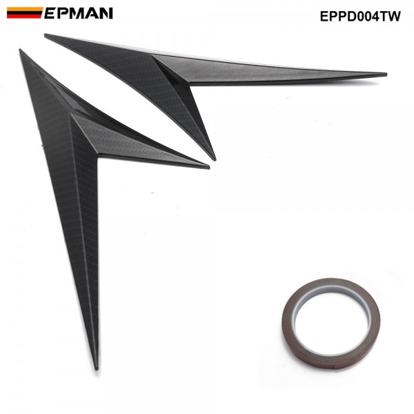 EPMAN 50SETS/CARTON 2PCS/Set Universal Fit Front Bumper Lip Diffuser/Canard/Splitter Fins Body Spoiler Canards Valence Chin EPPD004-50T EPMAN 50SETS/CARTON 2PCS/Set Universal Fit Front Bumper Lip Diffuser/Canard/Splitter Fins Body Spoiler Canards Valence Chin EPPD004-50T