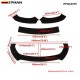 EPMAN 10SETS/CARTON Universal 3PCS Front Bumper Lip Flat Under Panel Splitter Plate Diffuser Wind Blade EPQC0375-10T 