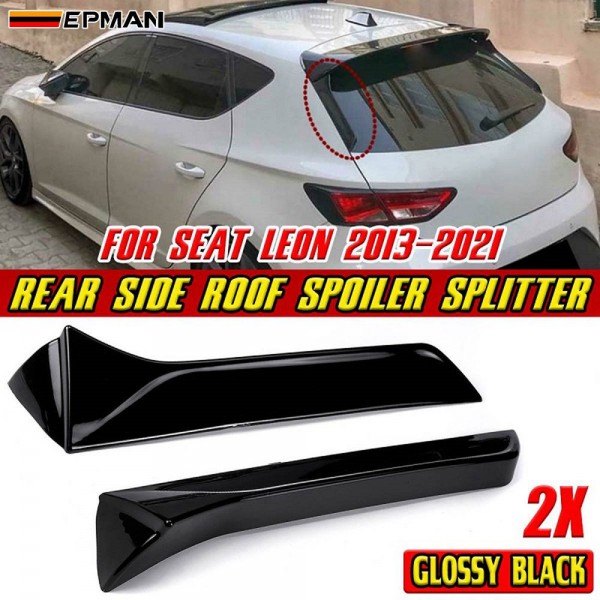 EPMAN 20SETS/CARTON Rear Side Roof Spoiler Window Side Wing Splitter For SEAT LEON 2013-2021 EPRSR1321-20T