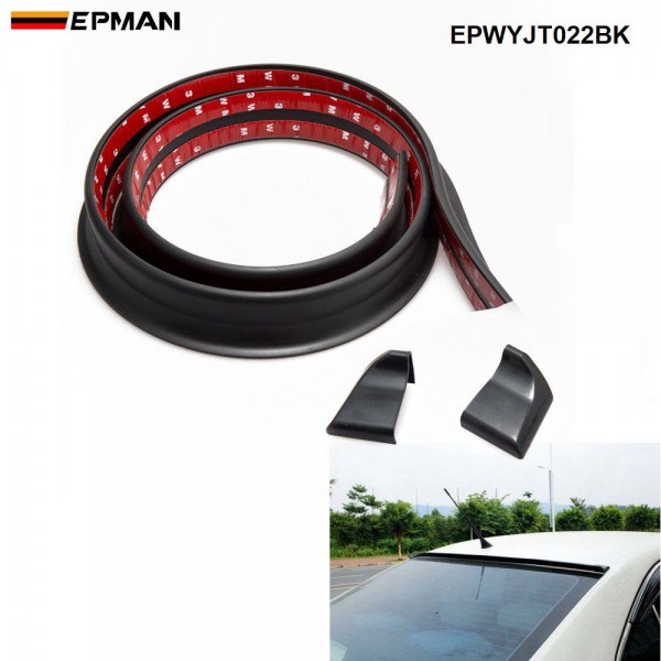 EPMAN 40SETS/CARTON Universal 1.5M*35MM 5ft Black Bumper Lip Splitter Chin Spoiler Body Trim EPWYJT022BK-40T