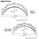 EPMAN 40 PCS/CARTON New Typer Universal Fender Flares Arch Wheel Eyebrow Protector/mudguards Sticker EPXLM10077-40PCS