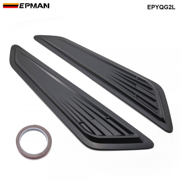 EPMAN 20SETS/CARTON SS Style Black Bonnet Hood Vent Scoop Covers Compatible with 2016 2017 2018 2019 2020 Chevy Camaro LT 1LT 2LT RS EPYQG2L-20T