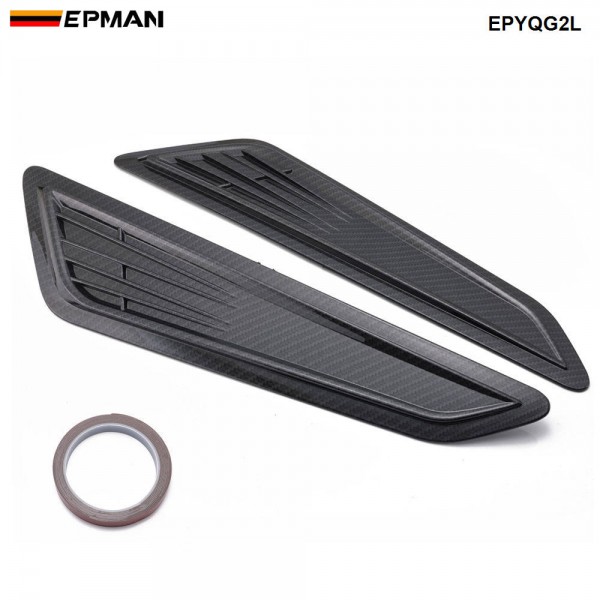 EPMAN 20SETS/CARTON SS Style Black Bonnet Hood Vent Scoop Covers Compatible with 2016 2017 2018 2019 2020 Chevy Camaro LT 1LT 2LT RS EPYQG2L-20T