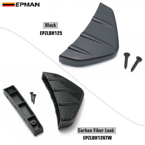 EPMAN Universal Modified ABS Rear Bumper Lower Air Diffuser Fin Splitter Body Spoiler Knife Kits EPMAN Universal Modified ABS Rear Bumper Lower Air Diffuser Fin Splitter Body Spoiler Knife Kits