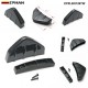 EPMAN Universal Modified ABS Rear Bumper Lower Air Diffuser Fin Splitter Body Spoiler Knife Kits EPMAN Universal Modified ABS Rear Bumper Lower Air Diffuser Fin Splitter Body Spoiler Knife Kits